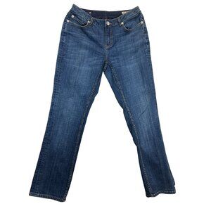 Seven7 Jeans Womens 10 Blue Premium Denim Straight-Leg Stretch‎
